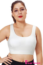 Load image into Gallery viewer, Plus Size Racerback U-shaped Neck Sport Bra Models 2019